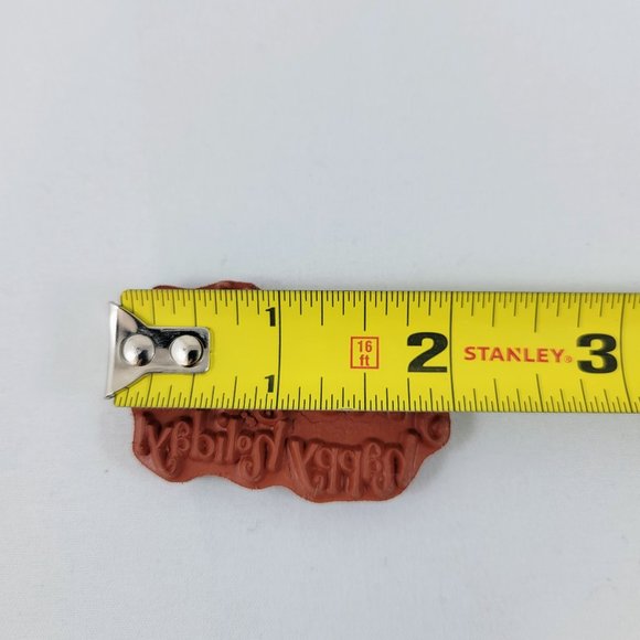 Merry Wishes Rubber Cling Stamp Impression Obsession Bright Holiday Christmas - Picture 7 of 7